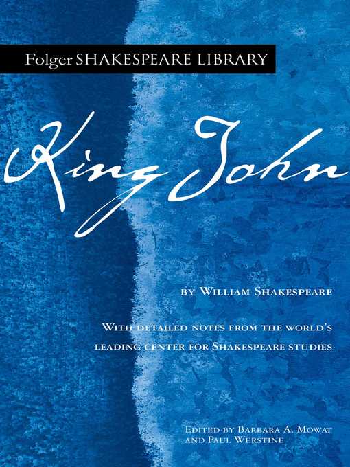 Title details for King John by William Shakespeare - Wait list